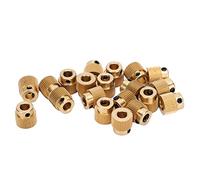 Ingranaggio di trasmissione in ottone 40 denti Parti della stampante 3D Rotazione ad alta precisione Sostituzione durevole 11 mm x 11 mm Giallo per e filamento 1,75 mm Set 20