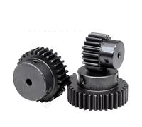 Ingranaggio diritto modulo 1,5, 15/16 denti, parti di trasmissione del motore, acciaio 45#, foro 5-17 mm, 1 pezzo(14mm,15 Teeth)