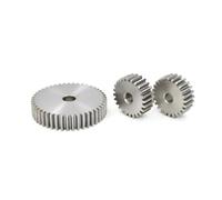 Ingranaggio dritto in acciaio al carbonio 28-43 denti, 45#, modello 1, spessore 10 mm, pignone di trasmissione in metallo, 1 pezzo(35 Teeth)