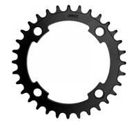 Ingranaggio e-bike 38T in alluminio nero, 104mm, 38 denti, per cerchio bulloni