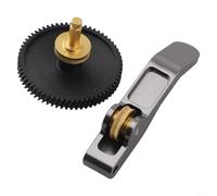 Ingranaggio estrusore in acciaio temprato con doppio cuscinetto a sfera per Bambu Lab A1/A1, 35,2 x 27,2 mm, compatibile con PLA/ABS/PETG/TPU (oro)