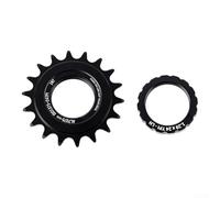 Ingranaggio fisso in alluminio 16T a velocità singola nero