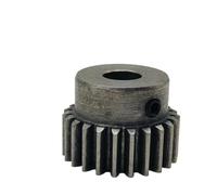 Ingranaggio in acciaio al carbonio, 1 pezzo 0,7 modulo 25T ingranaggio a denti diritti in 3 mm,17 5 6,35 8 10 alesaggio, M 25 cilindrico con hardware sterzo a gradini (alesaggio, mm)(8MM BORE)