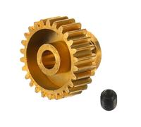Ingranaggio Metallico in Rame 26 Denti Passo 0,5 per Motori Brushless | Apertura 3,2mm, Accessorio per Auto Rc e Corse, Finitura Oro, Trattamento Antiruggine