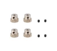 Ingranaggio Motore Pignone In Metallo con Albero da 2,3 mm 4 Pezzi 48DP M0.6 M0.8 per Auto RC 1/12 1/16 7075 Hsp-RGT Redcat 370/380/390,16T