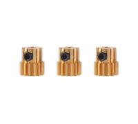 Ingranaggio Motore Pignone In Ottone con Albero da 3 Pezzi da 3,175 mm 32DP 48DP 64DP M0.6 per Auto RC 1/10 1/8 3650 3660,14t