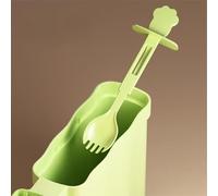 Ingranaggio per noodle Bowl - 19 x 15 x 5 cm, con strumento, attrezzatura per noodle, strumento per riporre forchette, design con orecchie di gatto per istante e gufo, coperchio senza lavaggio