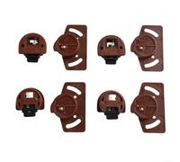 Ingranaggio per porta scorrevole a rullo, efficiente, pannello ingranaggi marrone, kit per armadi e ante dell'armadio (4 paia)