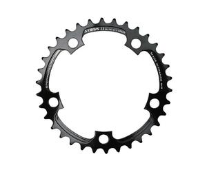 Ingranaggio triplo da strada all'interno di specialità t.a. 5bra zelito 7075 shimano 9-10v. Noir
