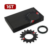 Ingranaggio Volano in Alluminio con Anello di Bloccaggio per Biciclette Monovelo