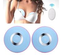 Ingrandimento del seno, massaggiatore al seno a 3 modalità rossa e blu silicone silicone massaggiatore con remoto wireless elettrico ricaricabile di comfort aumento per le donne
