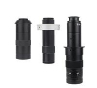 Ingrandimento regolabile 180X 150X 130X Zoom C Mount Obiettivo 0,7X~4,5X for Videocamera Microscopio Industriale USB HDM/I(Orange)