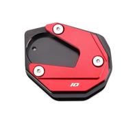 Ingrandisci il treppiede Piastra Allargata Per Supporto Laterale Del Piede Del Telaio Per Moto Per K&awasaki Per Ninja ZX6R ZX10R ZX-6R ZX-10R Zx6r Zx10r 2017-2025(Red -A)