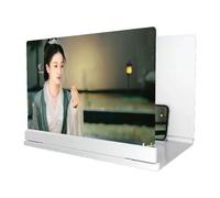 Ingranditore Dello Schermo Del Telefono Cellulare, Amplificatore Dello Schermo HD, Espansore Dello Schermo 3D For Video E Film, Lente Ingrandimento Smartphone For Tutti I Telefoni Cellulari(White+remo