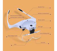 Ingranditore in Vetro in Vetro HD Lettura in Vetro ingranditore Che Indossa Un Vetro ingranditore con Supporto Luminoso a LED Che Indossa Gioielli intercambiabili Apprezzamento della Lettura Mappa
