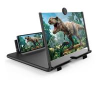 Ingranditore Schermo Smartphone 16 Pollici, Lente HD Pieghevole con Supporto, Anti-Luce Blu, Compatibile con tutti gli smartphone, Ideale per Film e Giochi, Nero