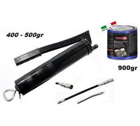 INGRASSATORE MANUALE 400 - 500gr 2 TUBI E TESTINE +GRASSO AL MILIBDENO 900gr