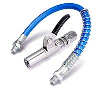 Ingrassatore Manuale, Pistola per Grasso G Grasso Pistola Accoppiatore, Testina Ingrassatore Professionale per Grasso G Accoppiatore con Tubo in PVC, per Tutti Pressa per Grasso