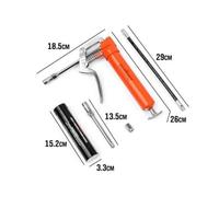 INGRASSATORE MANUALE SIRINGA GRASSO PISTOLA GRASSO CON 4 ACCESSORI