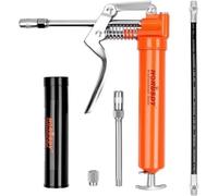 INGRASSATORE MANUALE SIRINGA GRASSO PISTOLA GRASSO CON 4 ACCESSORI