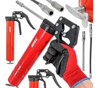 Ingrassatore Pistola Pompa Manuale Per Grasso Tubo Rigido e Flessibile 500ml
