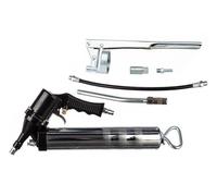 INGRASSATORE PNEUMATICO AD ARIA E MANUALE 400CC PISTOLA POMPA CON TUBI KIT 6 PZ