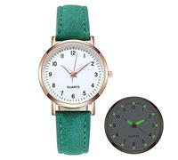 INGRAX Orologi da donna, da uomo, con diamanti, luminosi, retrò, da donna, con cintura, orologio al quarzo, per donne, uomini liberi