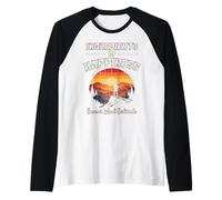 INGREDIENTI di Felicità Tramonto E SOLITUDINE Escursionismo Natura Maglia con Maniche Raglan