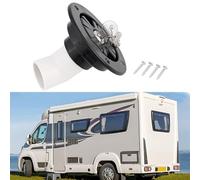 Ingresso a gravità con tappo bloccabile e presa d'aria da 10 mm per camper, barca, camper, rimorchio, connessione a barb, materiale ABS, compatibile con la maggior parte dei camper, roulotte, bianco