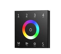 Ingresso AC 110 V 220 Touch screen a 4 zone master dimmerazione/temperatura colore/controller RGB/RGBW/RGBCCT(T13-B)