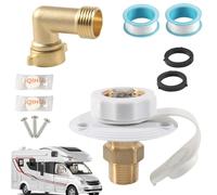 Ingresso acqua - Valvola da Campeggio Auto in Robusto,Collegamento Acqua Camping-Car, Collegamento ad Acqua Comunale Valvola ripetuta | Ingresso Acqua Dolce multifunzionale per C