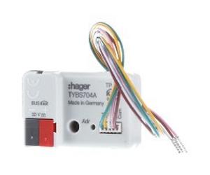 Ingresso binario 4f KNX Secure, UP TYBS704A | Hager | TYBS704A | TYBS704A | Ingresso binario sistema bus