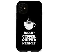 Ingresso Caffè Uscita Rimpianto Umorismo Caffeina Per Adulti Custodia per iPhone 11