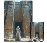 Ingresso del tempio antico puzzle da 1000 pezzi puzzle difficili per adulti perfetti per adolescenti rompicapo per creare legami familiari e regalo fai da te per la casa 1000 pezzi (38x26 cm)