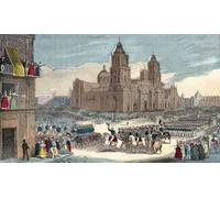 Ingresso dell'esercito americano sotto il comando del generale Winfield Scott nella capitale del Messico 14 settembre 1847. Da una storia illuminata del Nord America dal primo periodo ad oggi