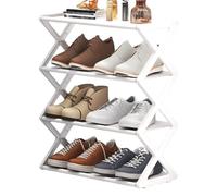 Ingresso 'organizzatore di scarpe - scaffale a rack multi -lettiera, telaio per visualizzazioni di calzature regolabili | Study Metal Structure che supporta la disposizione a coppie multiple con g
