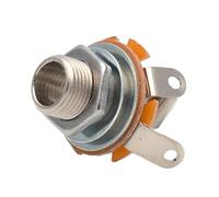 Ingresso Per Chitarra Elettrica Basso Elettrico E Presa Mono Da 1/4 Pollici (6 35 Mm) Dado E Rondella Cromati Accessori Chitarra