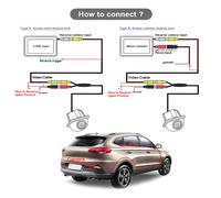 Ingresso schermo telecamera di retromarcia parcheggio telecamera posteriore per