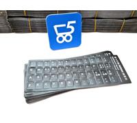 INGROSSO 50 Sticker Kit adesivi copri tasto Layout Italiano Tastiera Pc Notebook