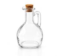 Ingrosso e Risparmio 2 pz Oliera in Vetro con Manico e Tappo in Sughero Bottiglia Olio e Aceto da Cucina Dosatore Condimenti Olio Extra Vergine Contenitore Vetro per Tavola Resistente (M+M - 150ml)