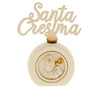 Ingrosso e Risparmio Bomboniera Cresima 1 pz Profumatore con Diffusore in Legno Scritta Santa Cresima con Simboli Sacri Ideale Ragazzo Ragazzo