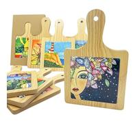 Ingrosso e Risparmio Bomboniera Matrimonio 1 pz Sottopentola Tagliere in Legno e Ceramica Mattonella Quadrata Varie Fantasie Idea Anniversario Cresima Regalo Accessori Cucina Stile Naif Made in Italy
