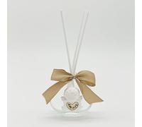 Ingrosso e Risparmio Bomboniere Battesimo 1 pz Profumatore Mini con Angioletto in Gessetto Assortito in 3 Varianti Fiocco Tortora Incluso Bambino Bimba Femminuccia Maschietto Evento Celebrazione Sacro