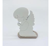 Ingrosso e Risparmio Bomboniere Battesimo 1 pz Profumatore Mini con Angioletto in Legno Color Tortora con Scatola Inclusa Bambino Bimba Femminuccia Maschietto Evento Celebrazione Sacro