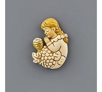 Ingrosso e Risparmio Bomboniere Comunione 12 pz Magnete Bimba in Preghiera con Simboli Sacri Calice e Ostia Pane Bambina Confettata Segnaposto