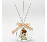 Ingrosso e Risparmio Bomboniere Comunione 6PZ Diffusore Essenza A Forma di Cuore con Bimba Vestita Abito Bianco Inginocchiata Rosario tra Le Mani Che Prega Idee Regalo Complete Originali Economiche