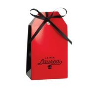 Ingrosso e Risparmio Bomboniere Laurea 10 pz. Bustine Portaconfetti Fai da Te Cartoncino Colore Rosso e Nero con Scritta La mia Laurea Confettata Segnaposto Economiche Magistrale Triennale Traguardo