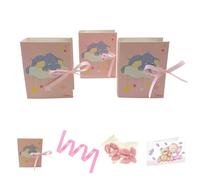 Ingrosso e Risparmio Bomboniere Nascita Bimba Set 10 Scatoline Libro con Elefantino Dettagli Rosa Bigliettini Personalizzabili Bustine Confetti Rosa Cioccolato Portaconfetti Battesimo Femminuccia