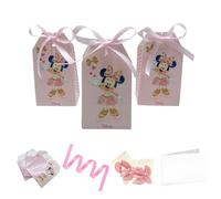 Ingrosso e Risparmio Bomboniere Primo Compleanno 10PZ Scatolina Busta Portaconfetti Cartoncino Rosa Topolina 10 Bigliettini Personalizzabili 10 Bustine di Confetti Rosa al Cioccolato Bambina Gadget