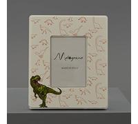 Ingrosso e Risparmio Cornice portafoto in Legno con Fantasia Dinosauri e t-Rex Verde - bomboniere Comunione Bambino (C1B622X149 - Standard)